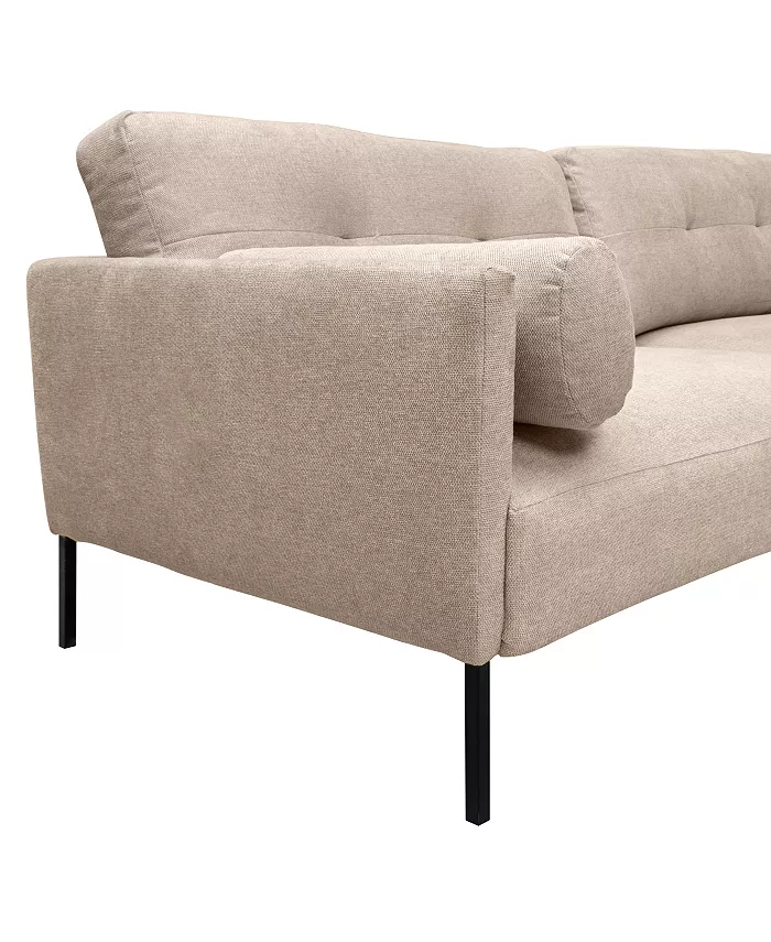 Armen Living Michalina 84 Polyester Nylon with Metal Legs Sofa