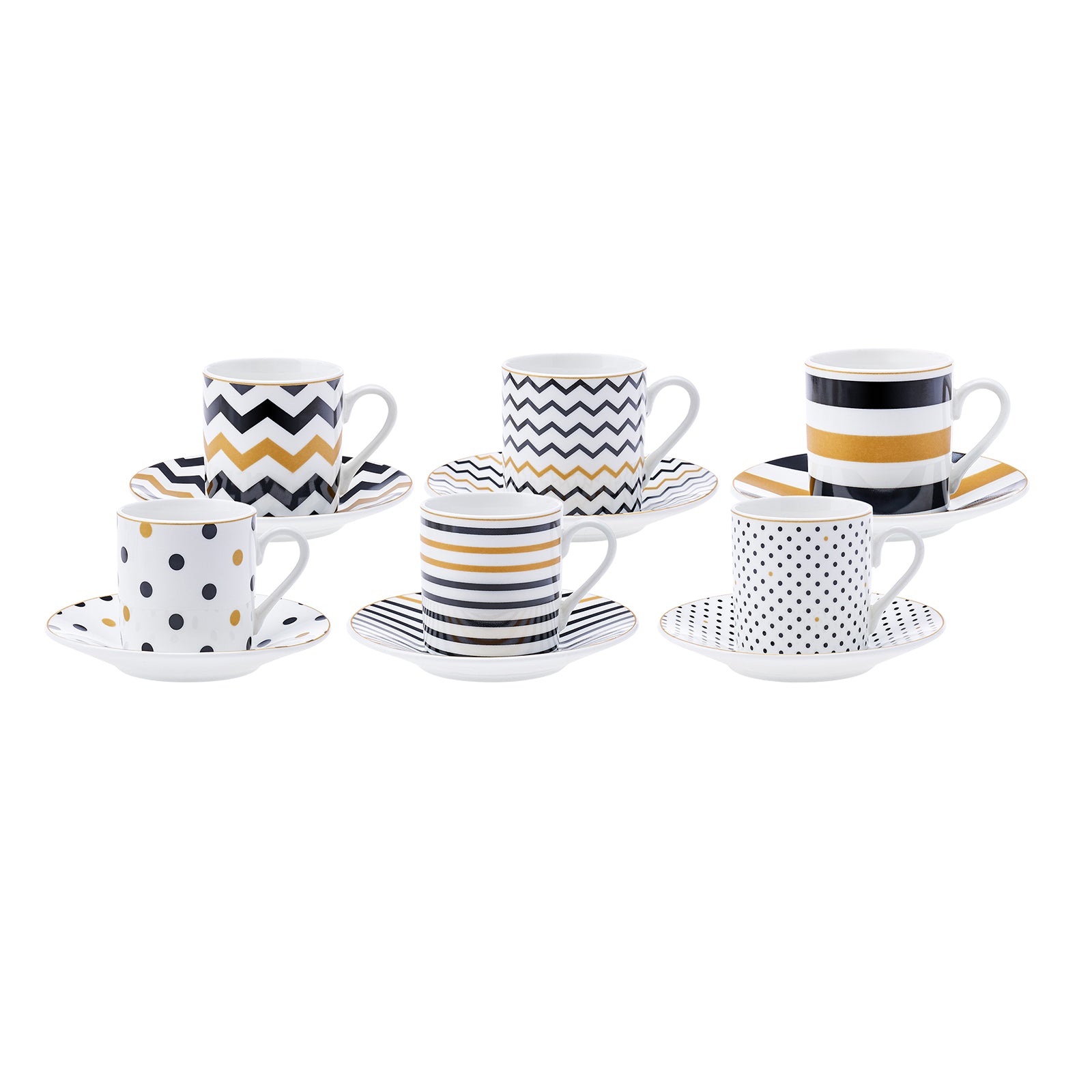 Karaca Nossa Set Of 6 Coffee Cups 153.03.06.5262