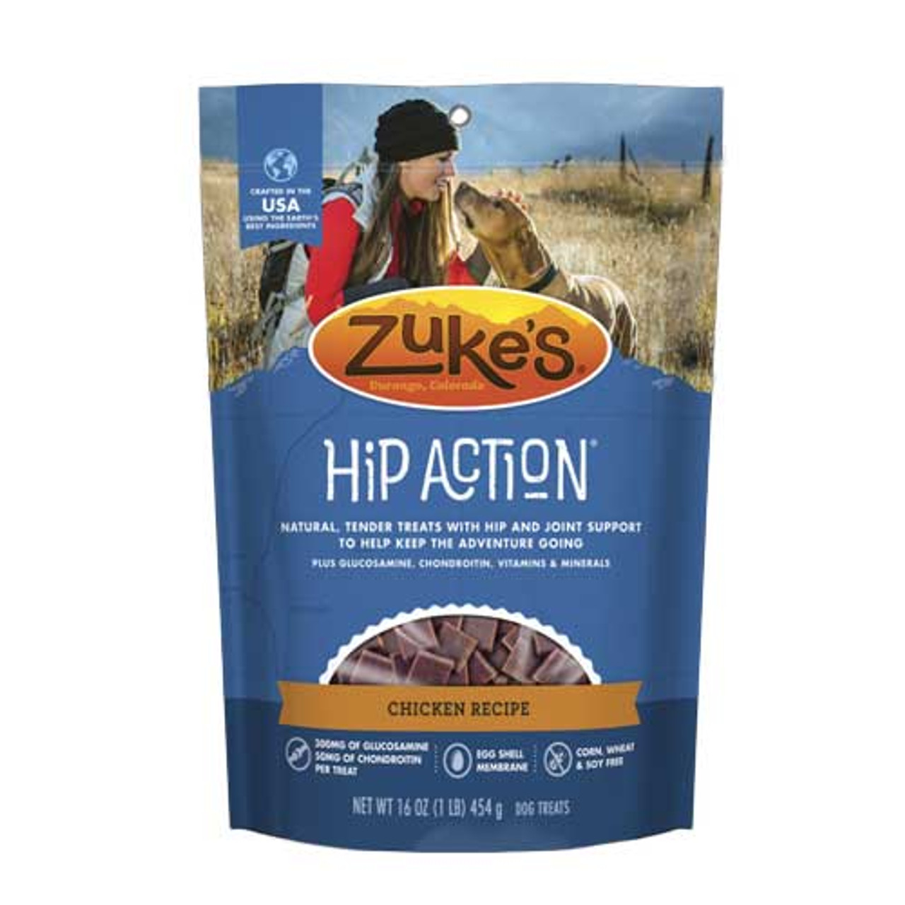 Zuke's Hip Action Chicken Dog Treats， 6 Oz.