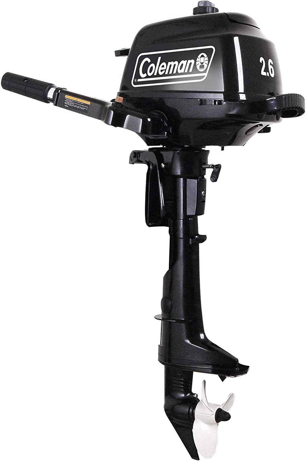 2.6 hp Outboard Motor with Short Shaft, Black