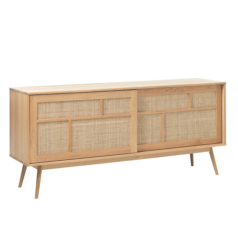 BARRALI Sideboard Buffet 180cm -  Natural & Rattan