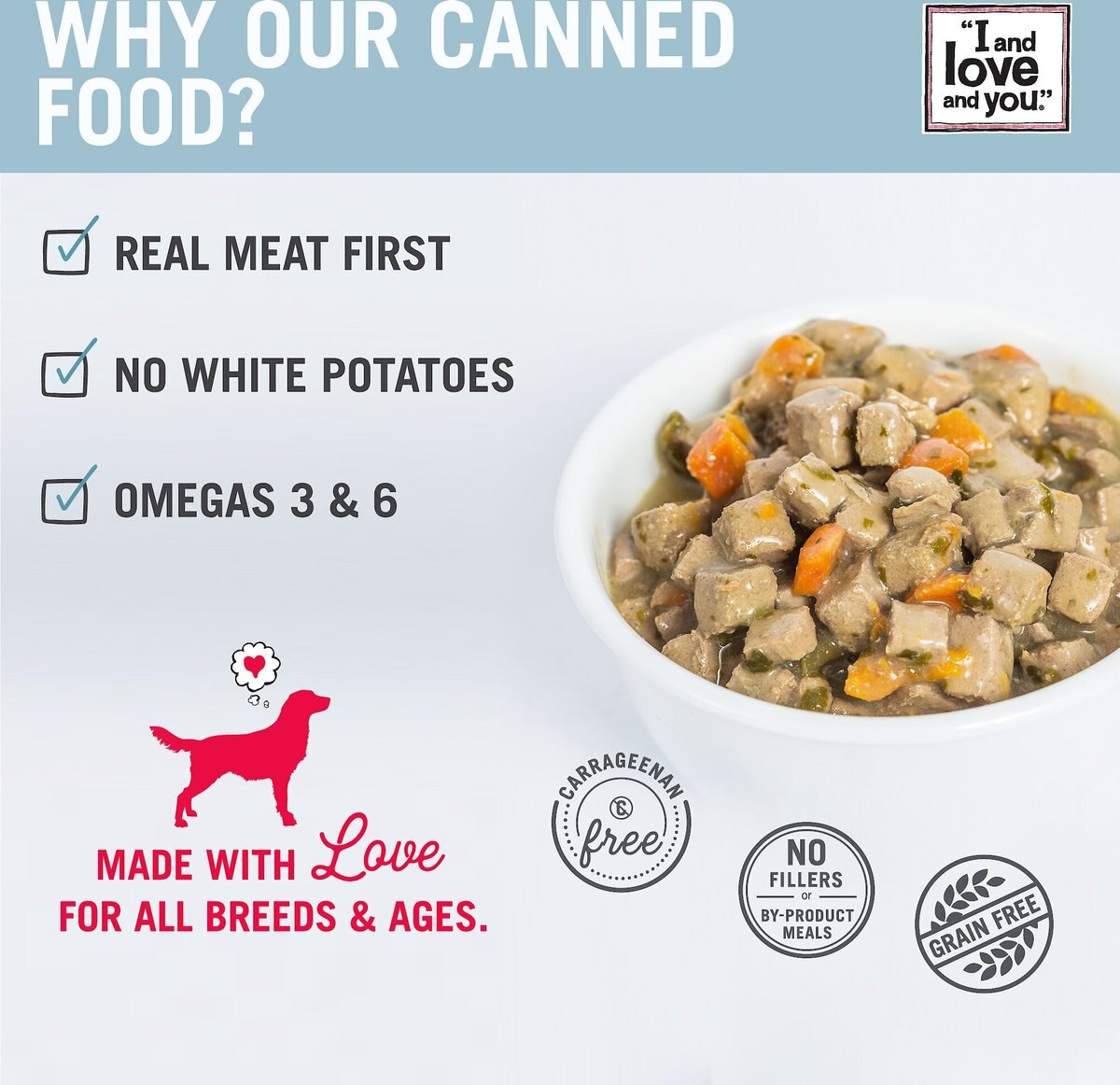 I and Love and You Beef Booyah Stew Grain-Free Canned Dog Food