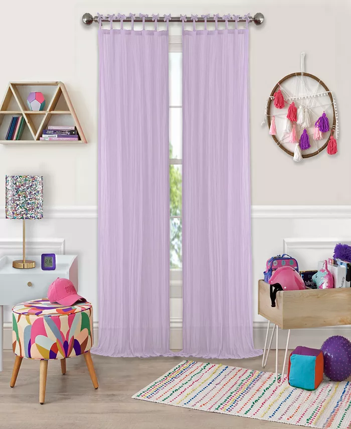 Elrene Greta 50 x 95 Crushed Sheer Curtain Panel