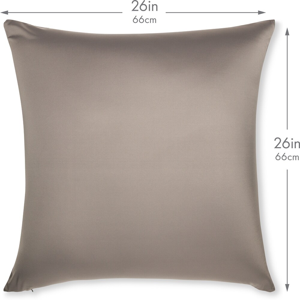 Throw Pillow Cozy Soft Microbead Stone Grey: 1 Pc