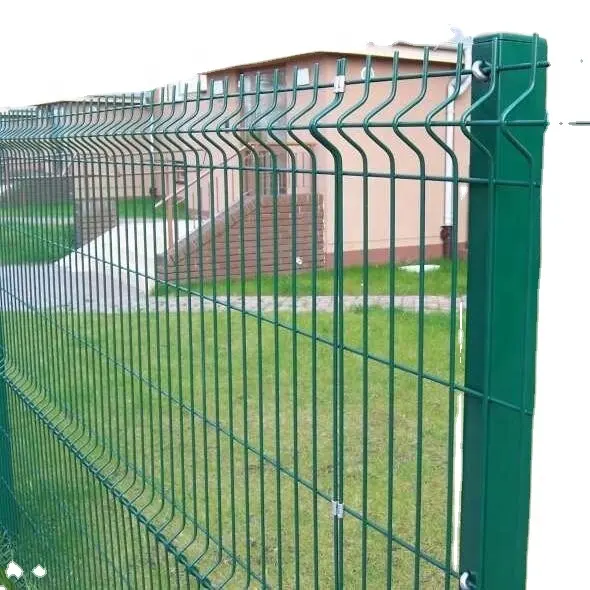 Home Outdoor PVC Coated 3D Curved Welded Wire Mesh For Garden Fence