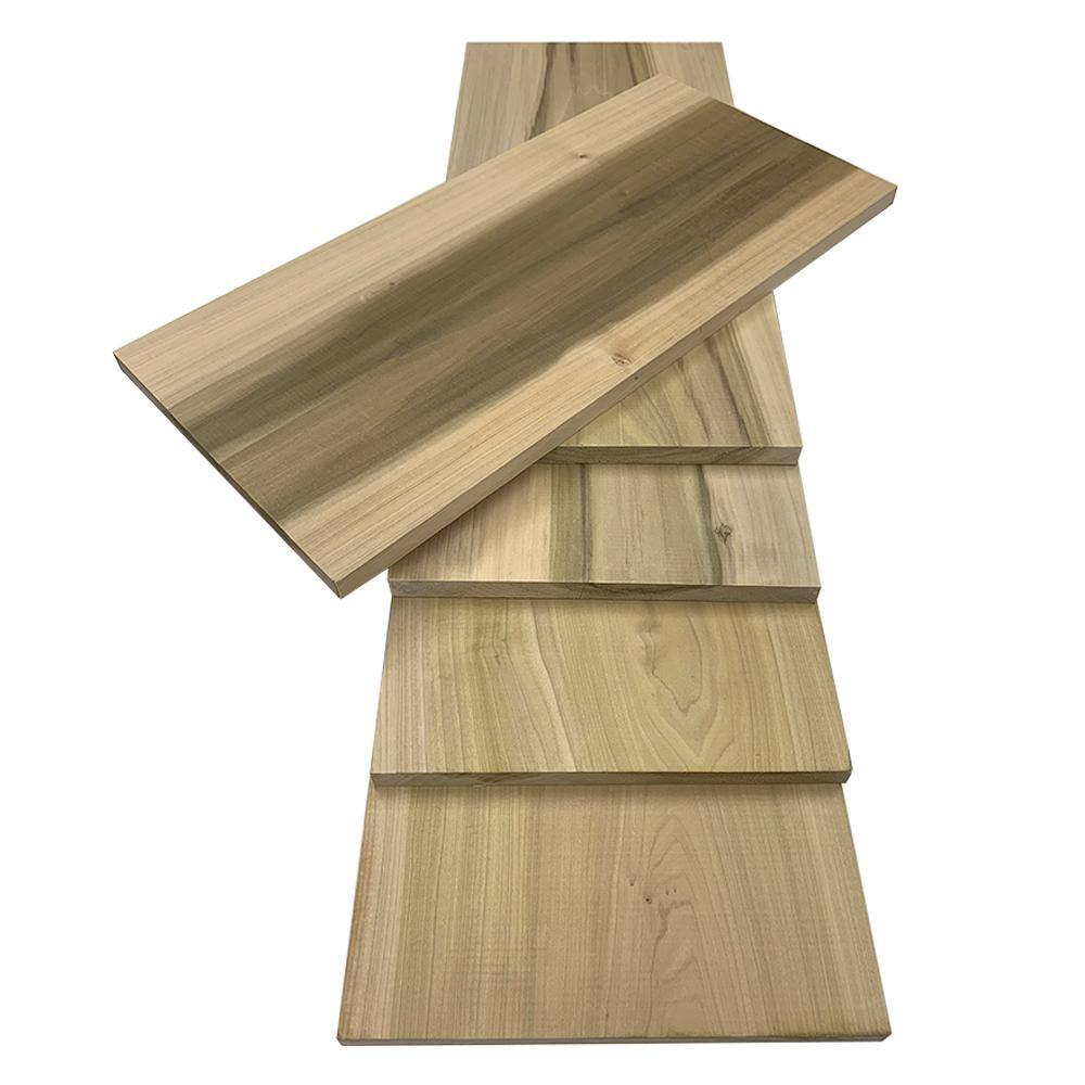 Swaner Hardwood 1 in. x 12 in. x 2 ft. Poplar S4S Board (5-Pack) OL04110824PO