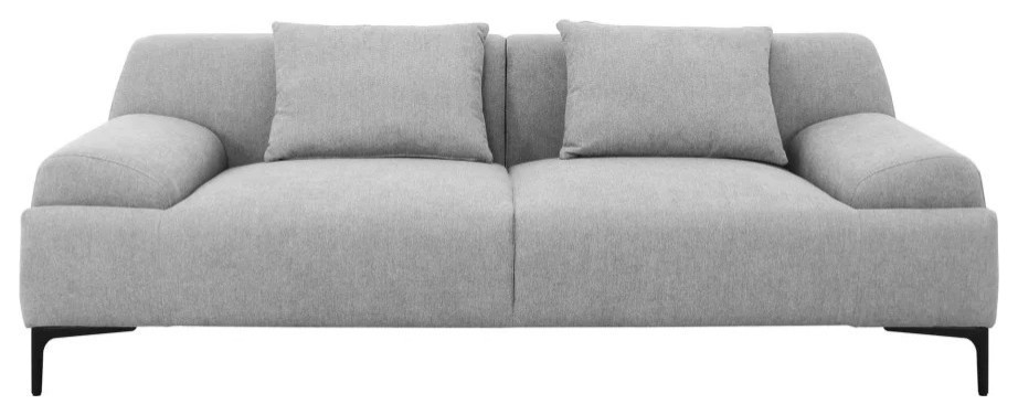 Wayne Modern Gray Loveseat   Midcentury   Loveseats   by Rustic Home Furniture Deco  Houzz