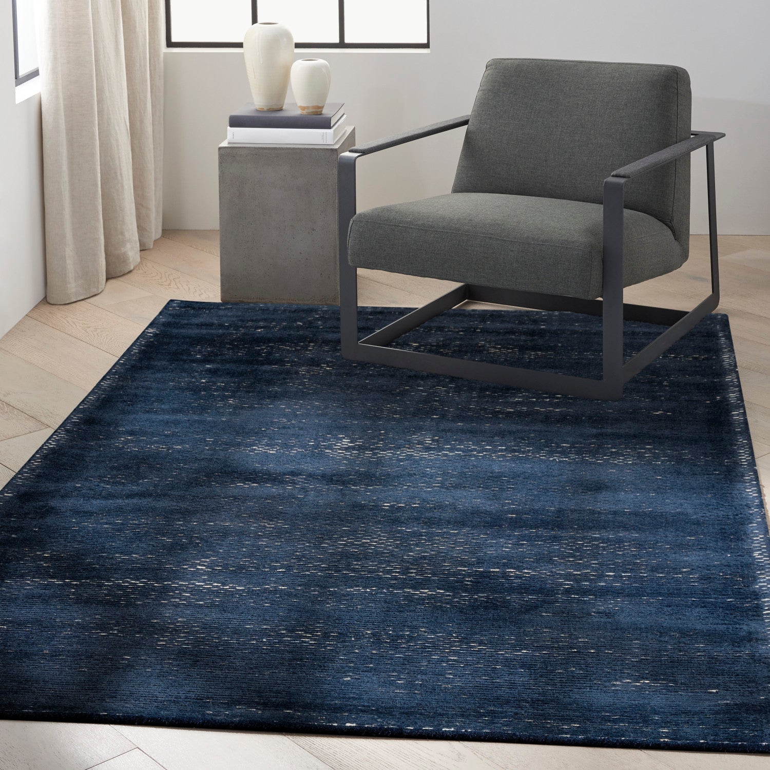 Calvin Klein Valley Blue Modern Rug