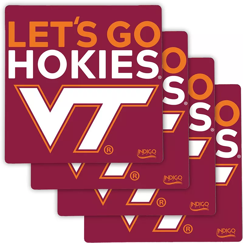 Virginia Tech Hokies Four-Pack Specialty Coaster Set