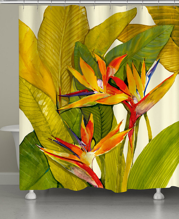 Laural Home Tropical Bird Shower Curtain