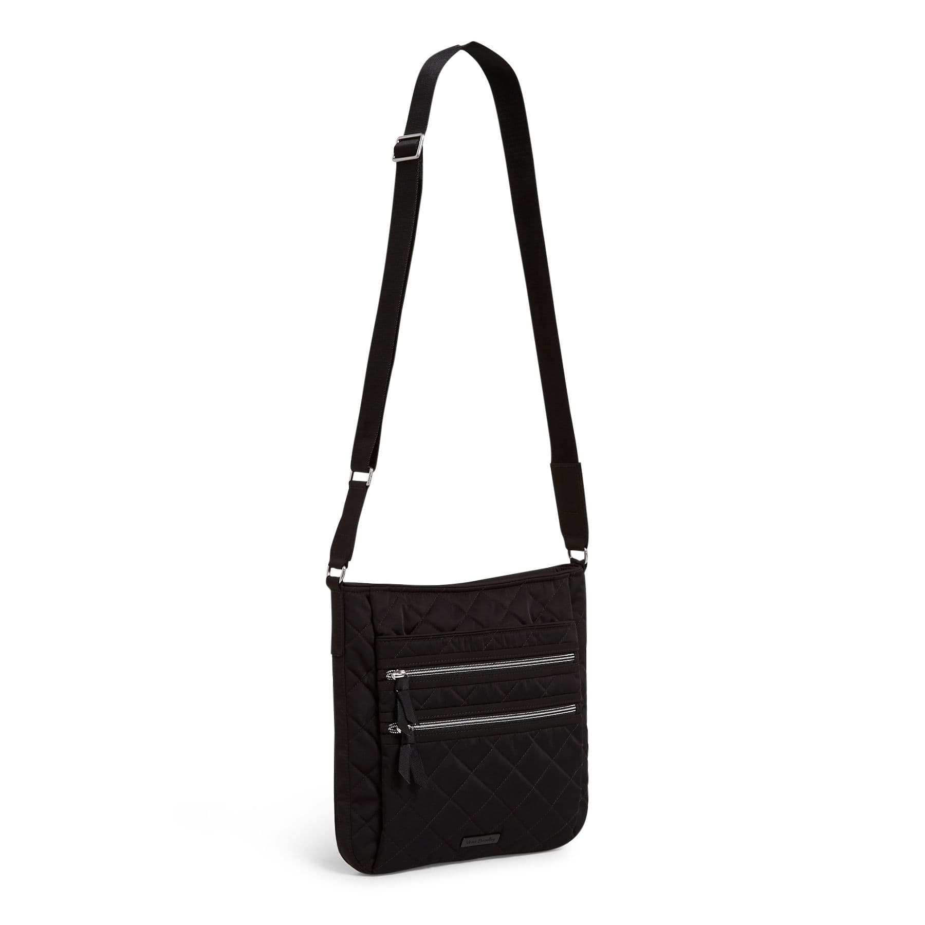 Triple Zip Hipster Crossbody Bag