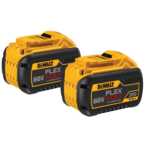 DeWALT DCB609-2 Battery Pack， 20， 60 V Battery， 9 Ah