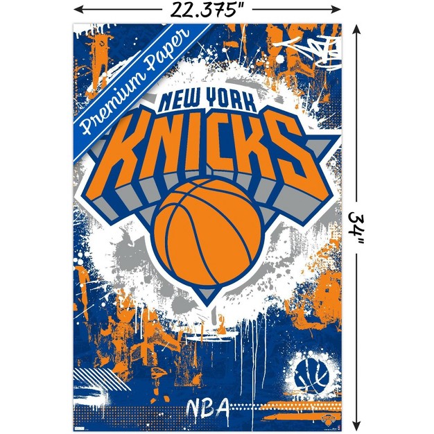 Trends International Nba New York Knicks Maximalist Logo 23 Unframed Wall Poster Prints