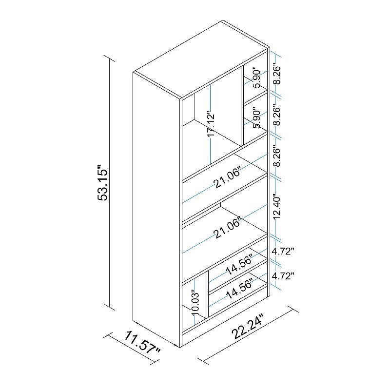 MANHATTAN COMFORT Valenca Bookcase