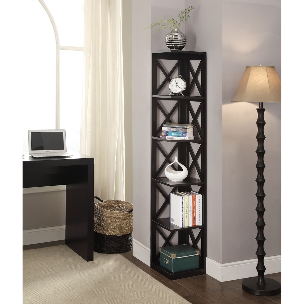 Convenience Concepts Oxford 5 Tier Corner Bookcase