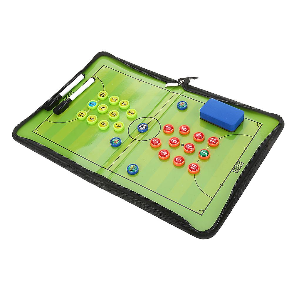 Magentic Foottball Coach Strategy Board Foldable Equipment Set With Pen and Magents