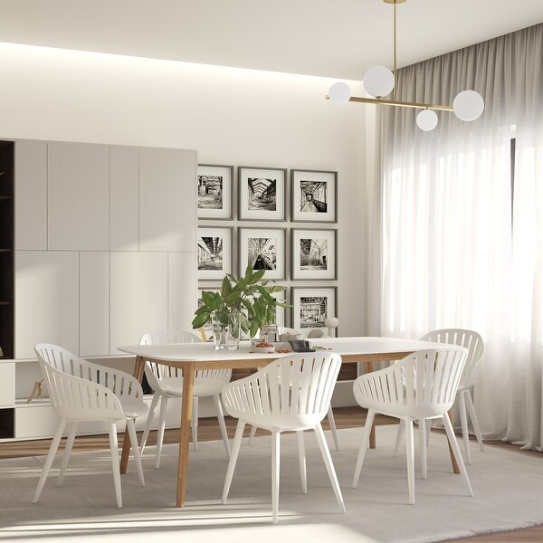 Amazonia Hawaii Dining Table，White or Black