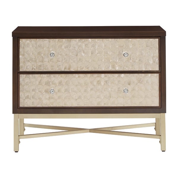 Corrianna Accent End Table with 2 Shell Front Drawers by iNSPIRE Q Bold