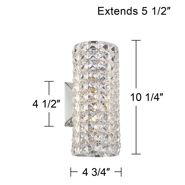 Fixture Crystal Cylinder For Bedroom Bathroom Vanity Reading Living Room