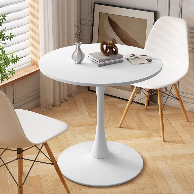 Haven Small Round Dining Table 31 5 x27 x27 With Metal Pedestal Dining Table Base maison Boucle