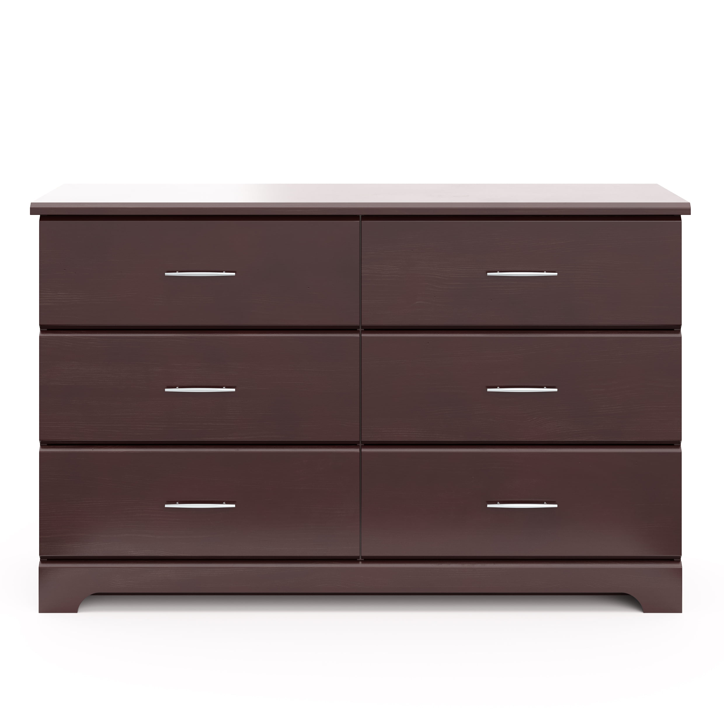 Storkcraft Brookside 6 Drawer Modern Double Dresser Espresso