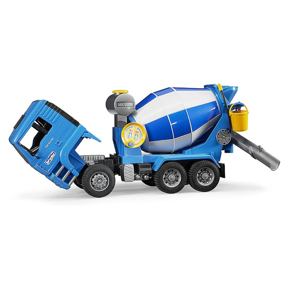 Bruder Toys MAN Cement Mixer with Realistic Turning Mixing Barrel