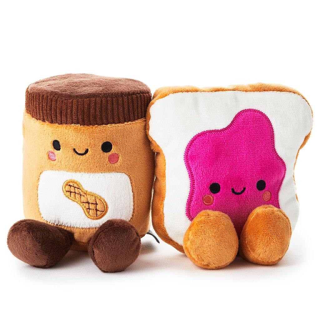 Hallmark  Better Together Peanut Butter and Jelly Magnetic Plush, 5