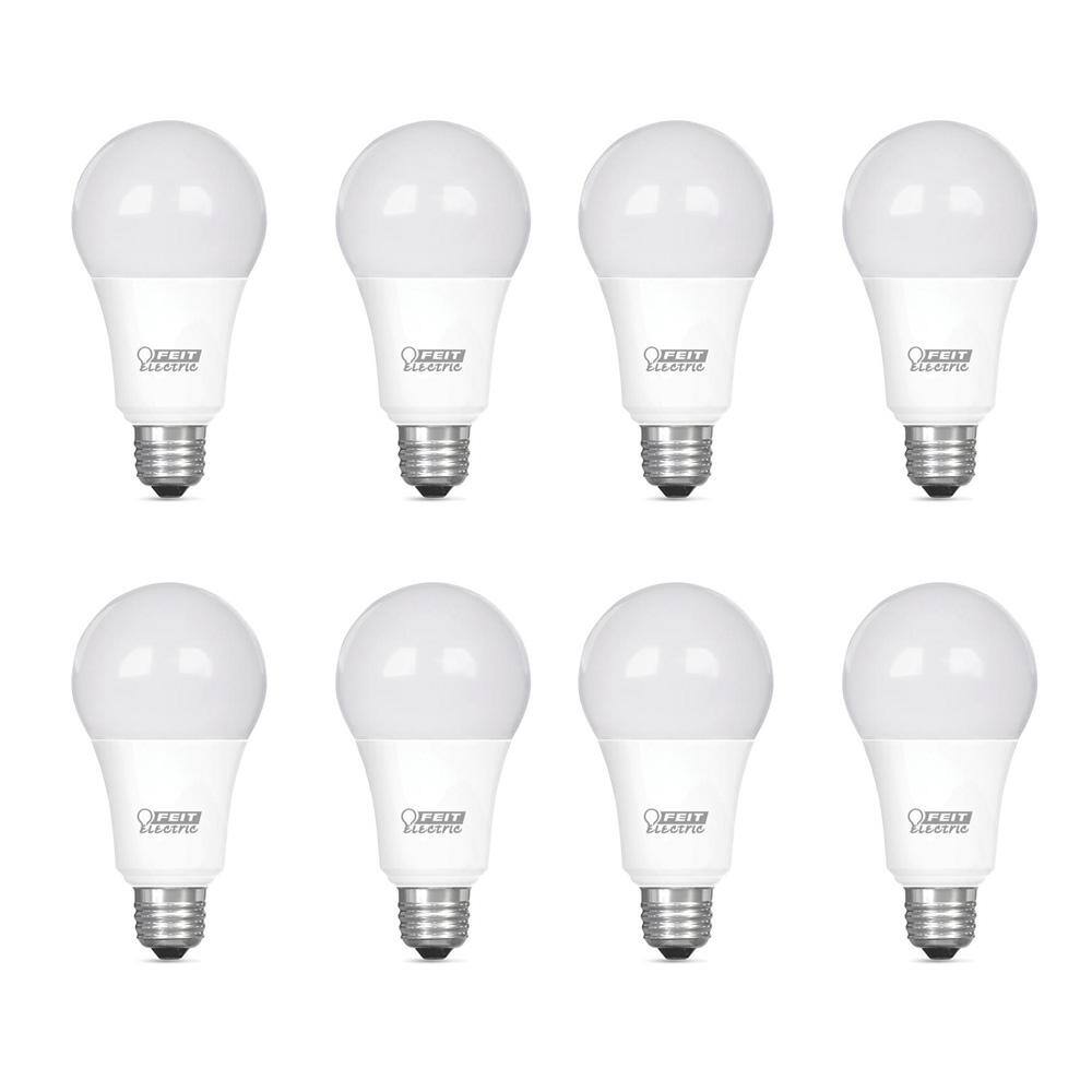 Feit Electric 75-Watt Equivalent A19 Dimmable CEC Title 20 Compliant LED ENERGY STAR 90+ CRI Light Bulb Daylight (8-Pack) OM75DM950CA24