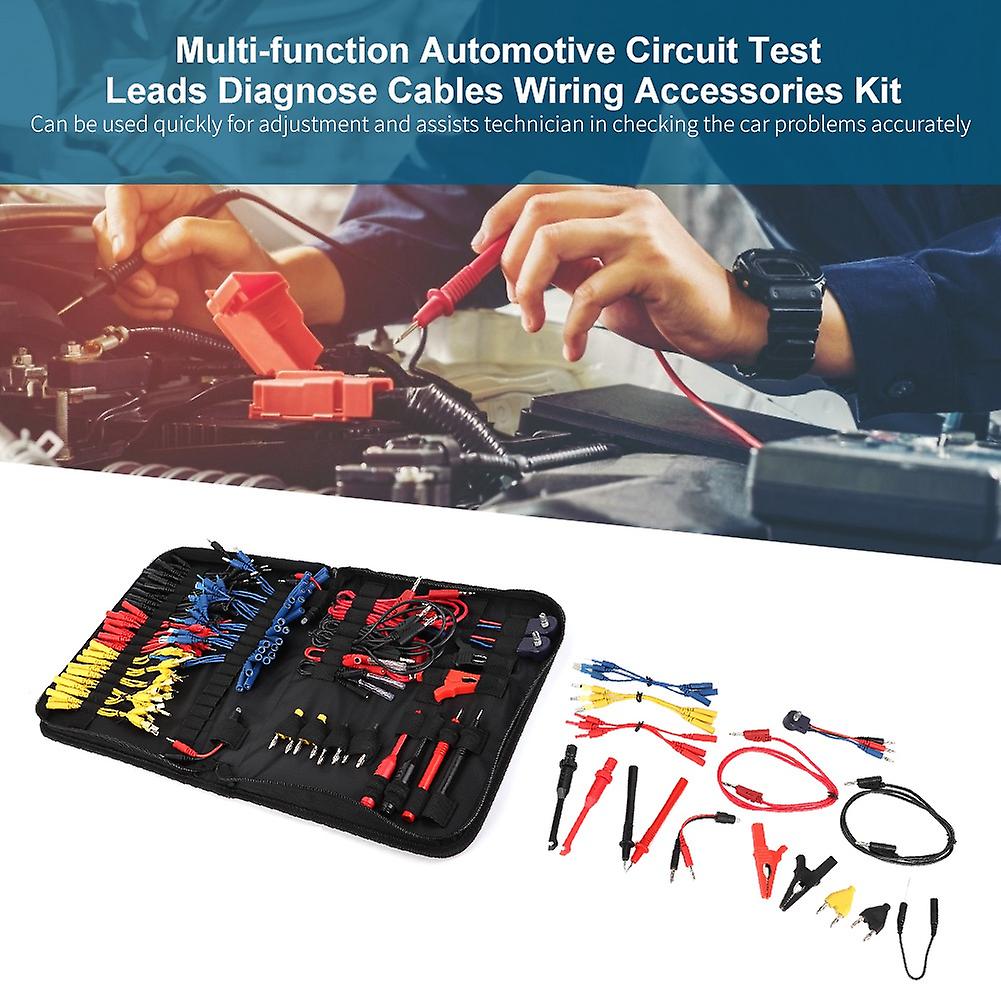 Multi Function Automotive Circuit Test Leads Diagnose Cables Wiring Accessories Kit