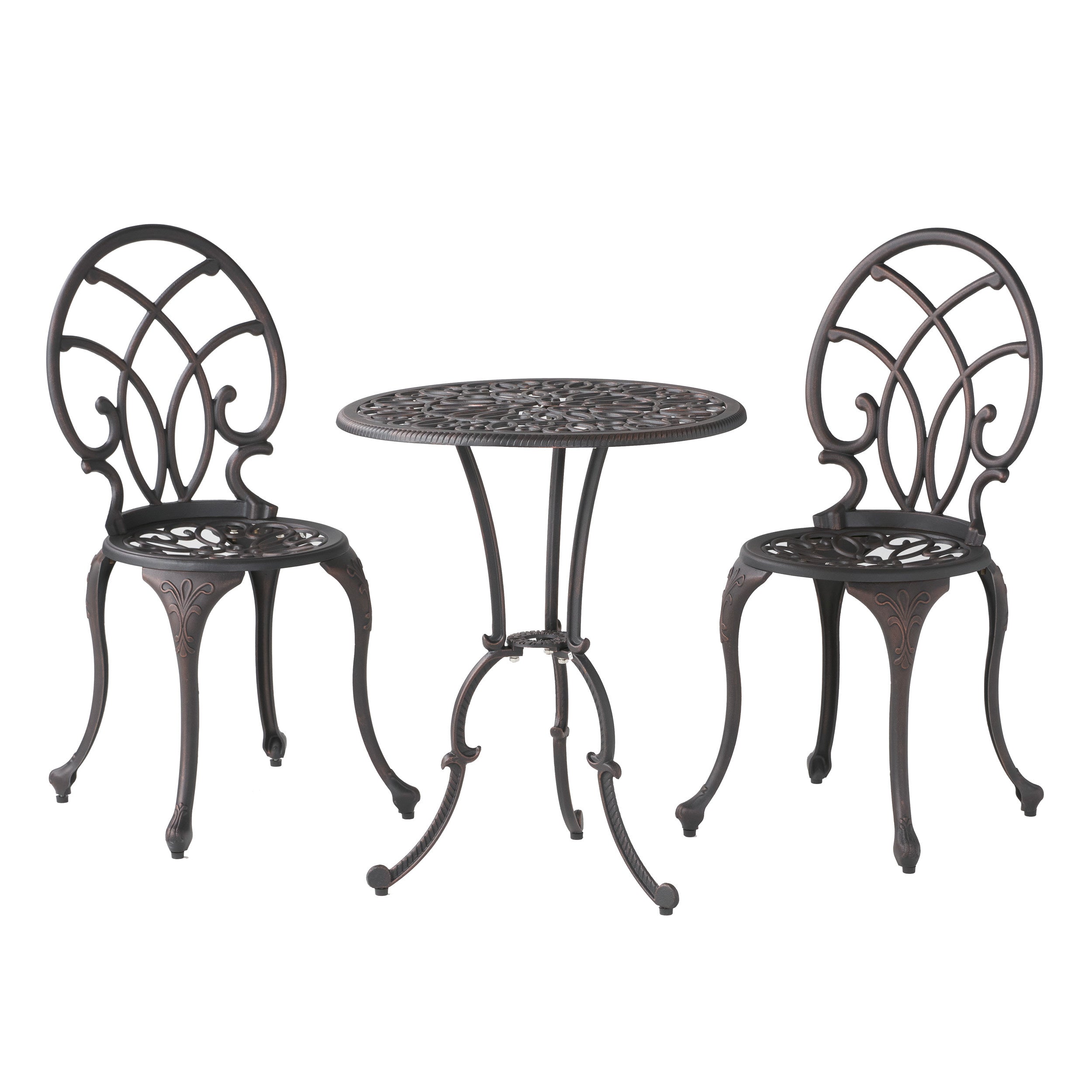 Andover Outdoor 3-Piece Aluminum Bistro Set