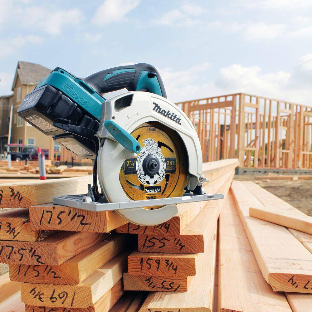 Makita 18V X2 LXT Lithium-Ion (36V) Cordless 7-14 in. Circular Saw (Tool Only) XSH01Z