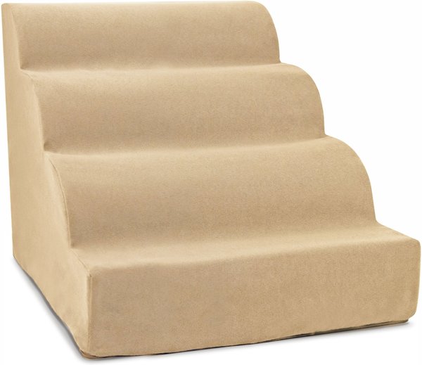 Precious Tails High Density Foam Scalloped 4 Steps Dog and Cat Stairs