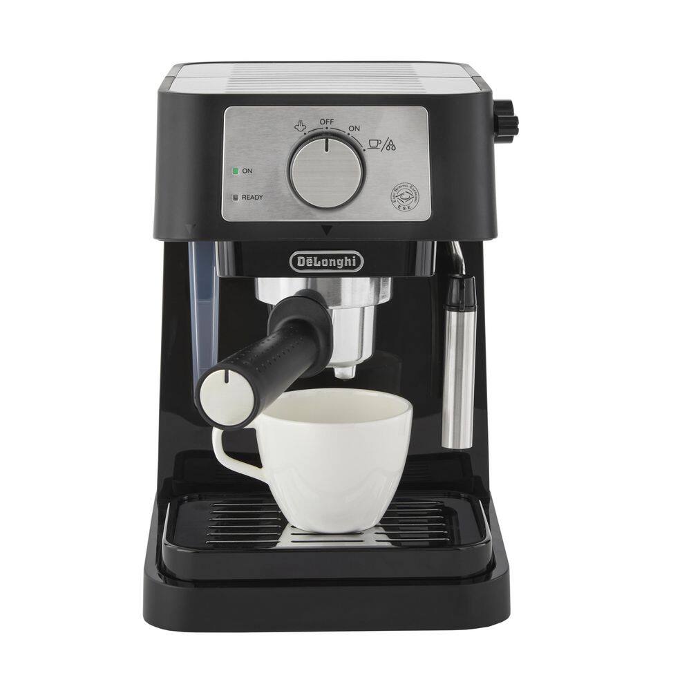 DeLonghi De'Longhi Stilosa Black and SS 15-Bar Pump Espresso Maker EC260BK