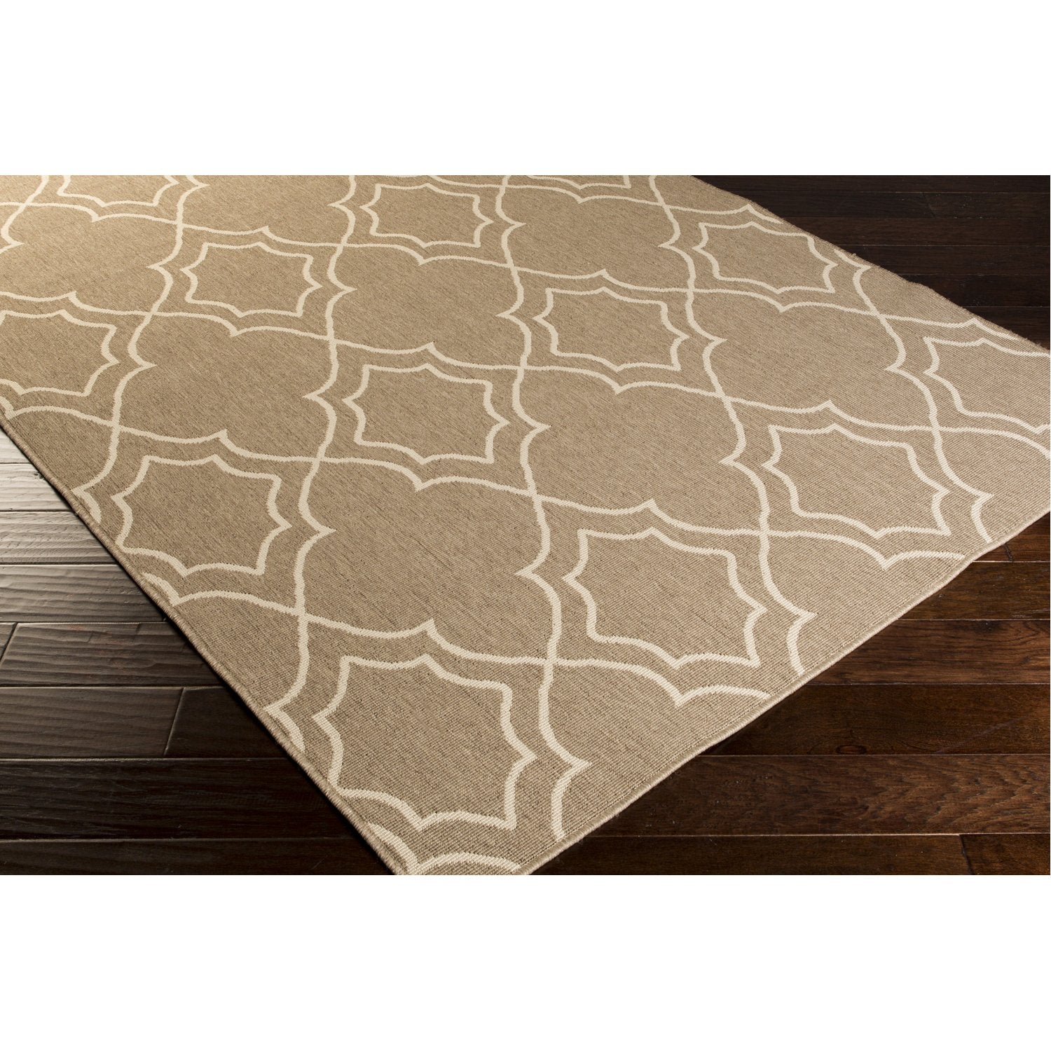 Alfresco Outdoor Rug in Camel & Cream