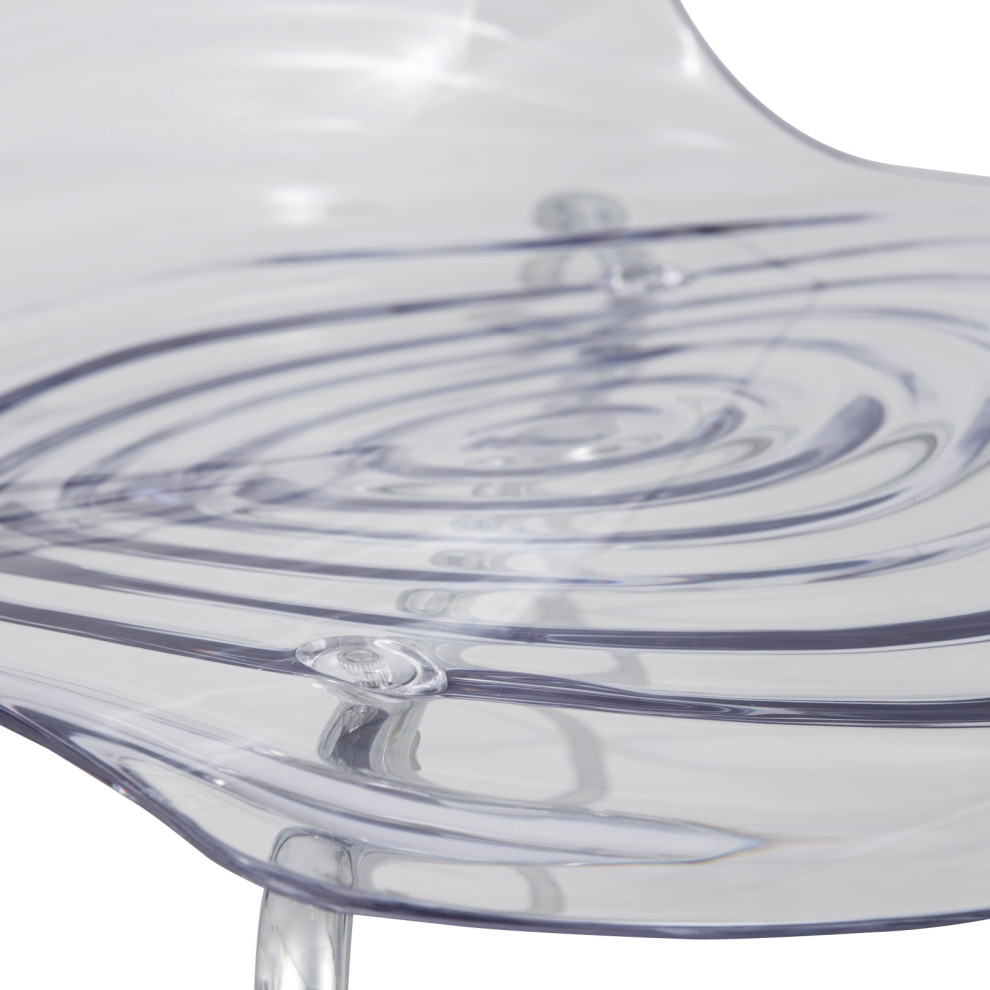 LeisureMod Modern Astor Plastic Dining Chair Clear   Contemporary   Dining Chairs   by Uber Bazaar  Houzz