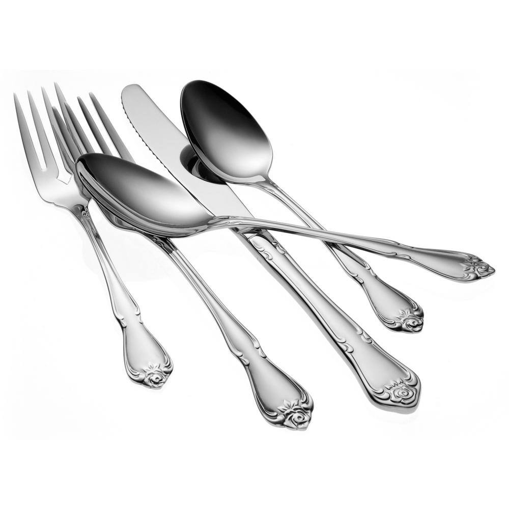 Oneida Arbor Rose 1810 Stainless Steel Dinner Forks (Set of 36) 2552FRSF