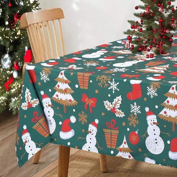 Tablecloth Washable WaterResistant Fabric Elegance Polyester Table Cloth