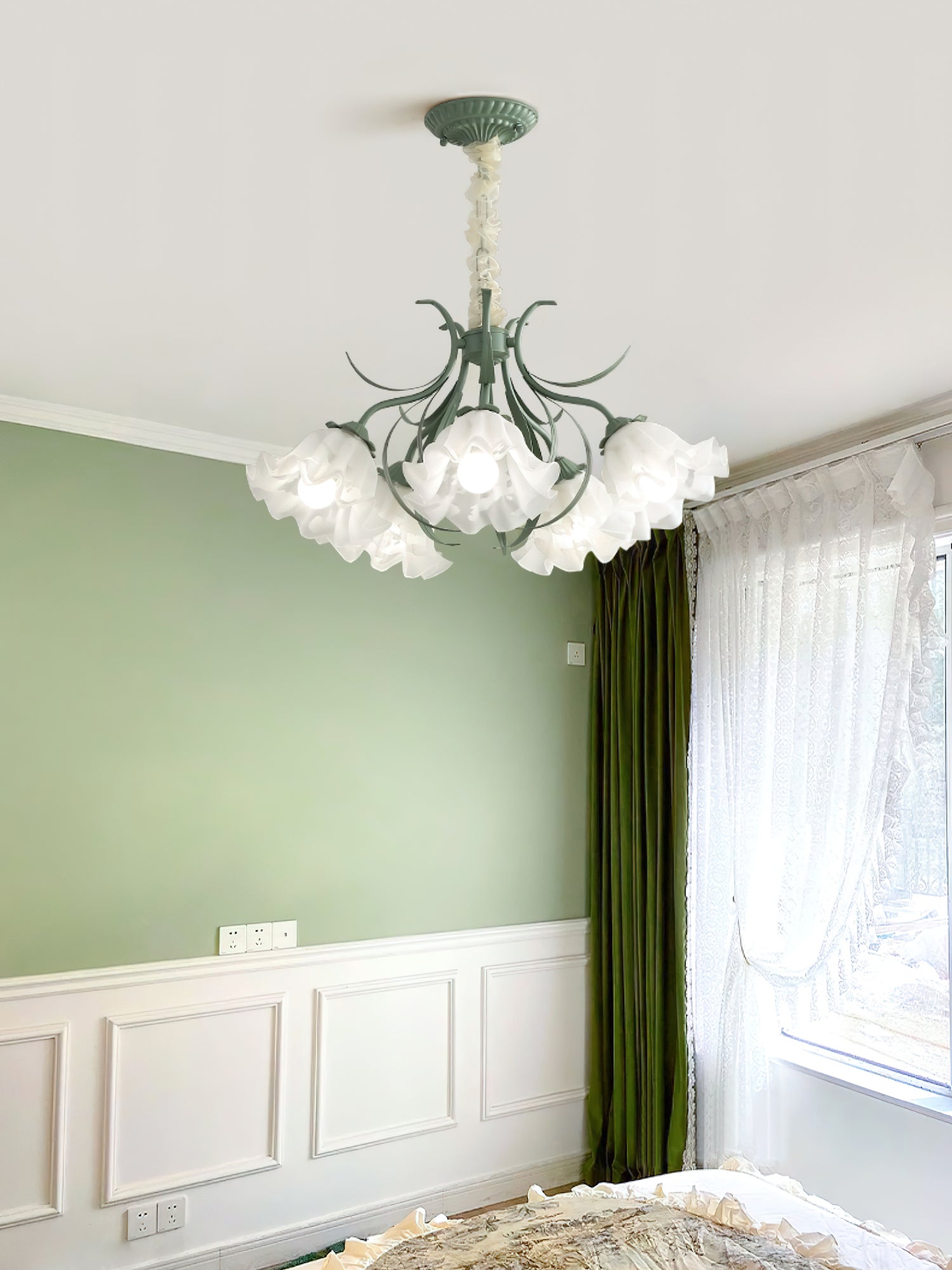 Lily of the Valley Flower Chandelier