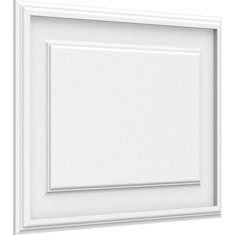 Ekena Millwork 58 in. x 22 in. x 16 in. Legacy Raised Panel White PVC Decorative Wall Panel WALP22X16X062LEG