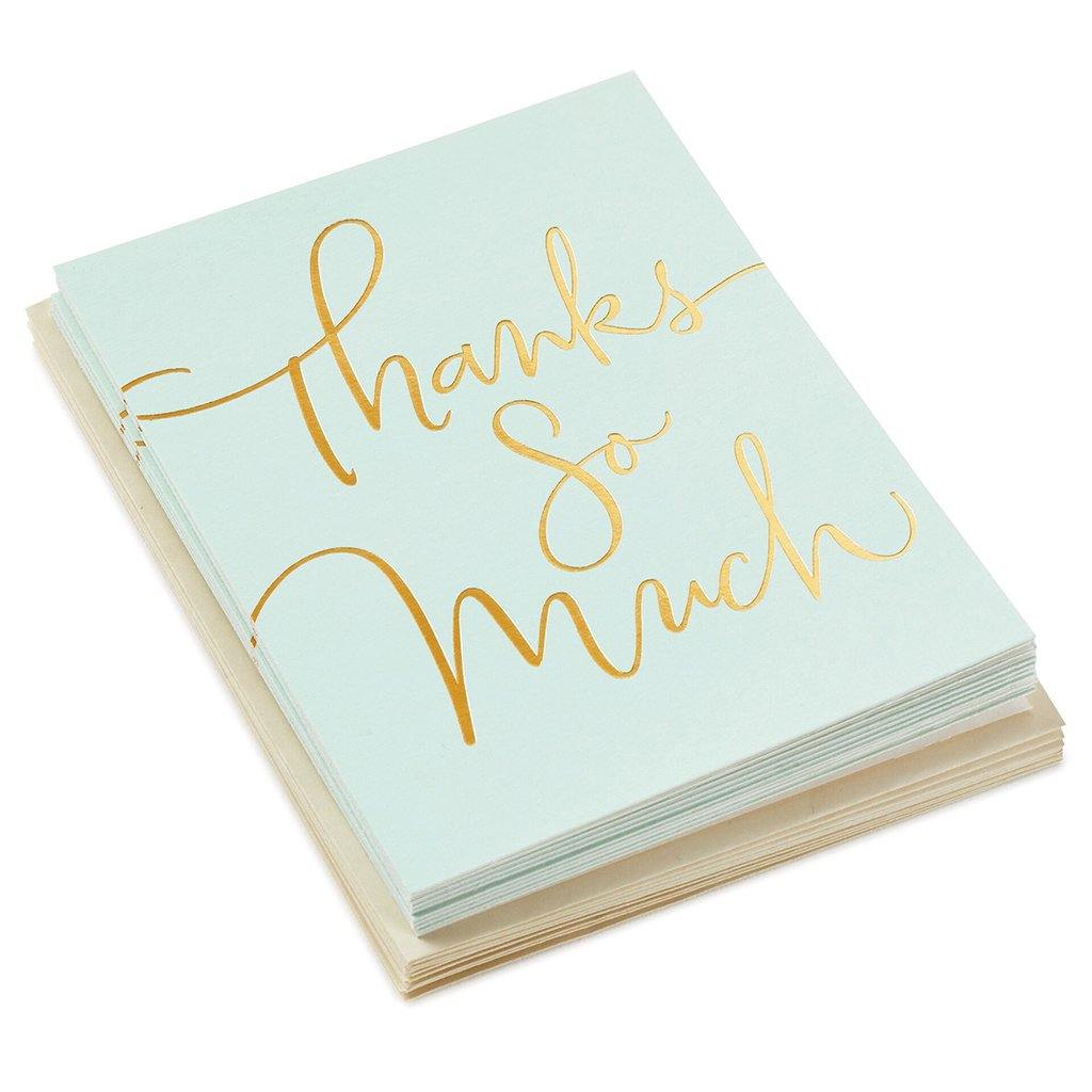 Hallmark  Thanks So Much Blank Thank-You Notes, Pack of 10