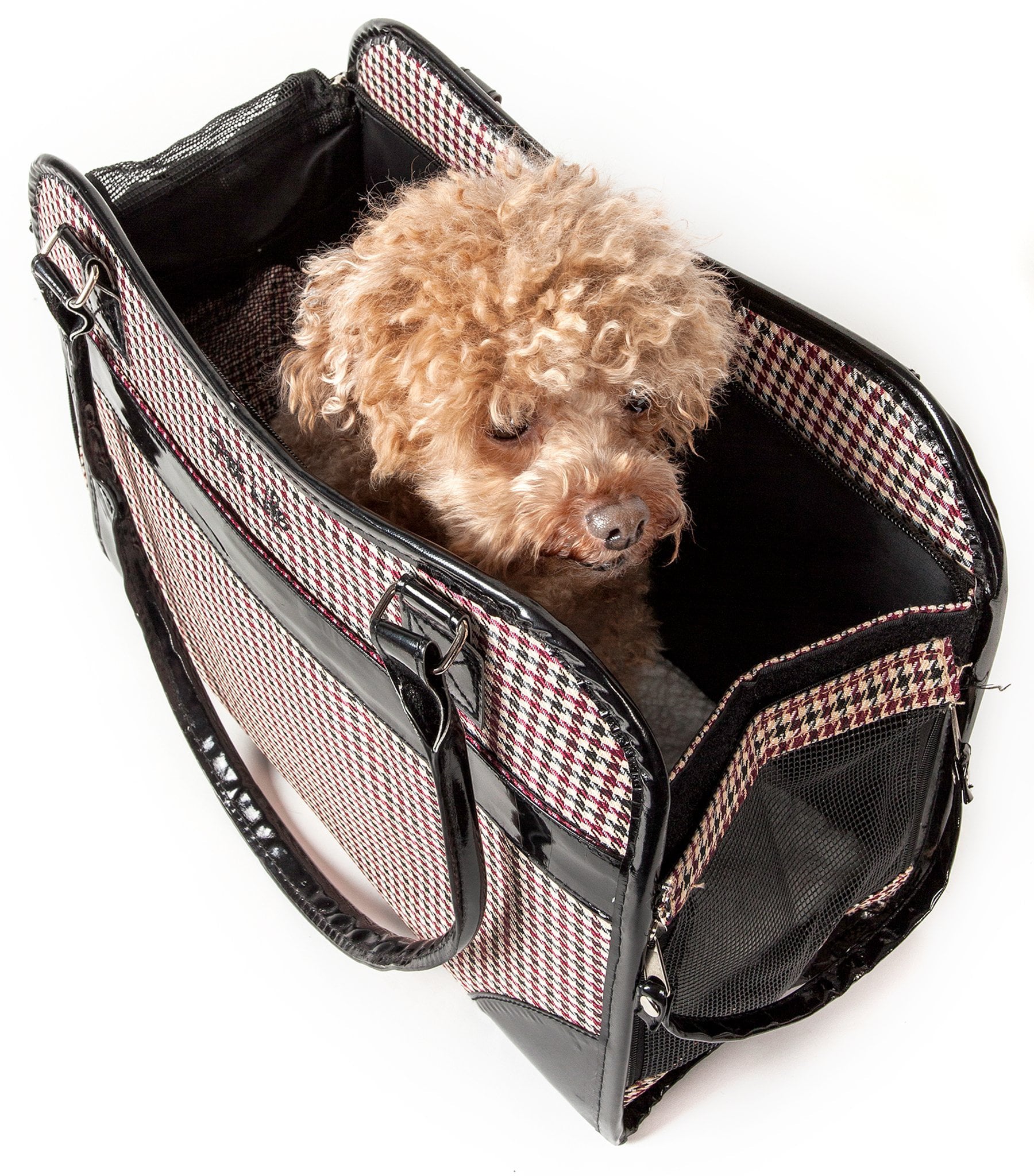 Pet Life ® Exquisite Airline Approved Designer Travel Pet Dog Handbag Carrier