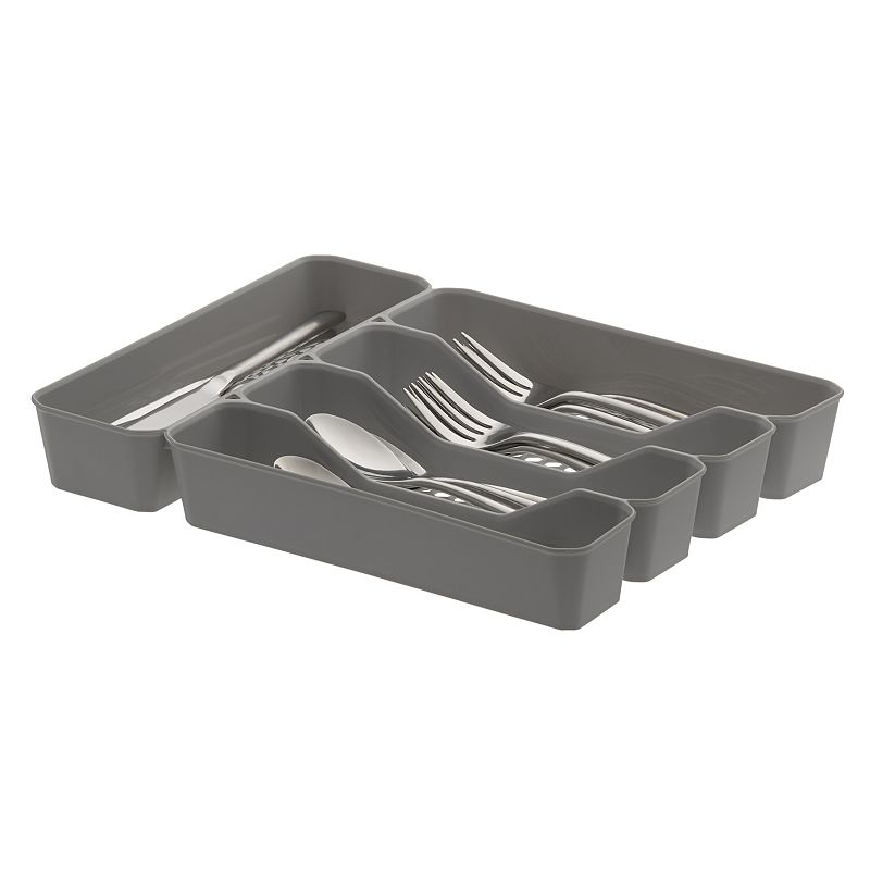 Tovolo Spectrum Diversified Hexa 5-Section Silverware Storage and Organizer Tray