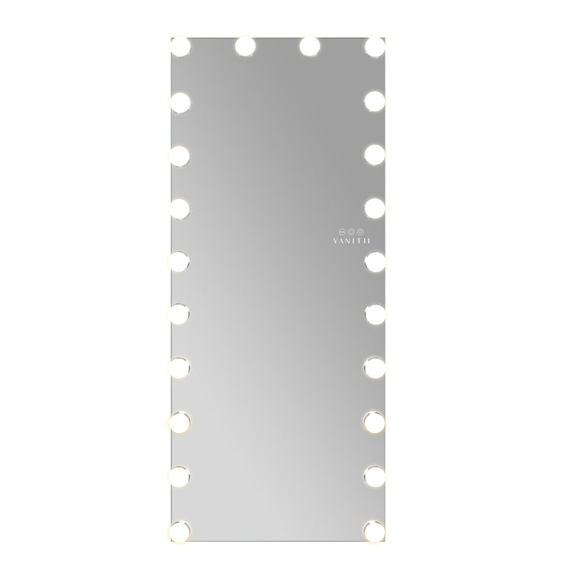 Hollywood Vanity Mirror - Full Length Vanity Mirror with RGB  VNT-16065-JMRGB-WHT