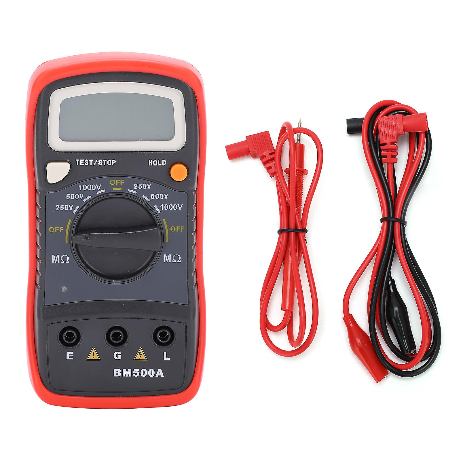 Bm500a 1000v Lcd Resistance Tester Digital Insulation Resistance Meter Megohm Meter