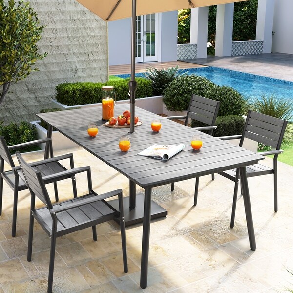 VredHom Outdoor Patio Aluminum Dining Table