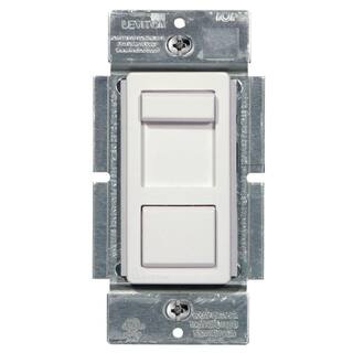 Leviton IllumaTech Slide Dimmer for 150-Watt Dimmable LED 600-Watt IncandescentHalogen WhiteIvoryLight Almond R60-IPL06-10M