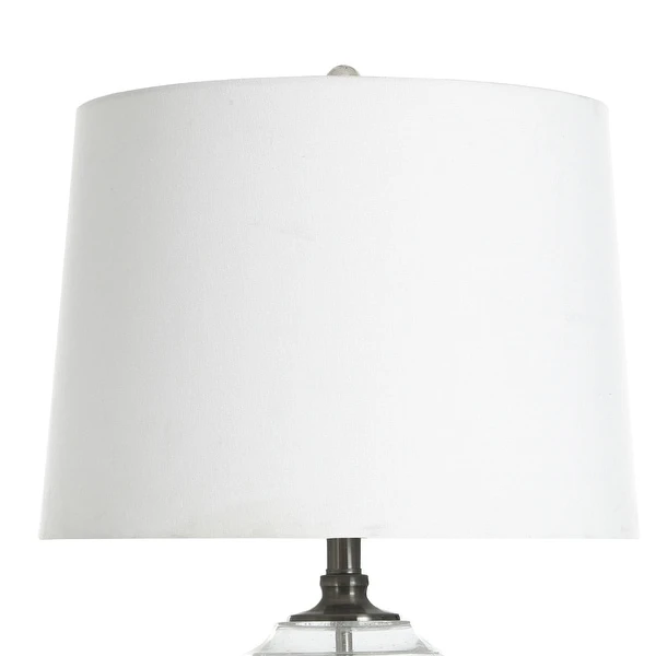 Clear Seeded Table Lamp - Elegant Seeded Glass With Urn Shaped Base