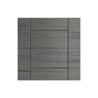 WeatherStrong Sanibel 13 in. W x 0.75 in. D x 13 in. H Gray Cabinet Door Sample Dark Ash Matte SD1313-HD-SDA