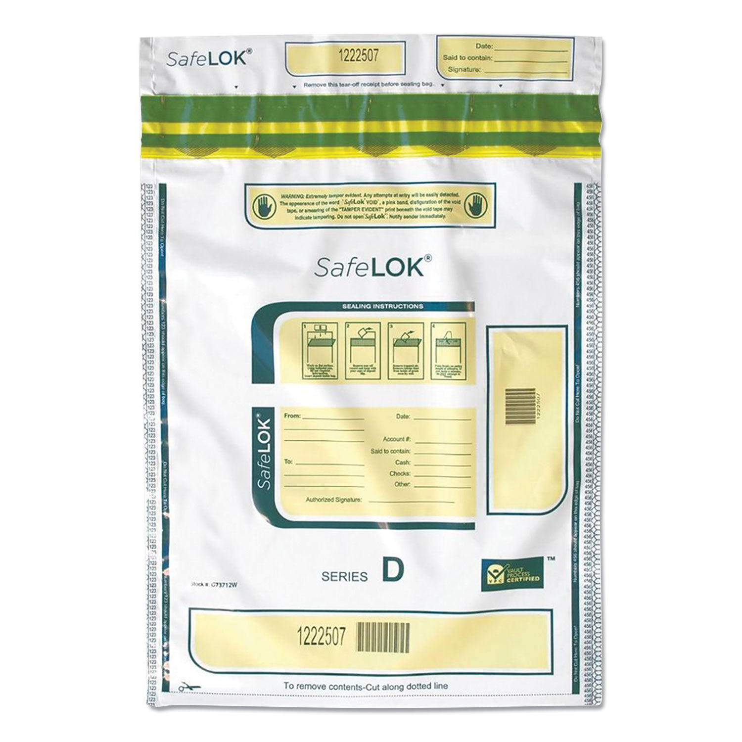 Series D Deposit Bags by SafeLOKandtrade; CNK585094