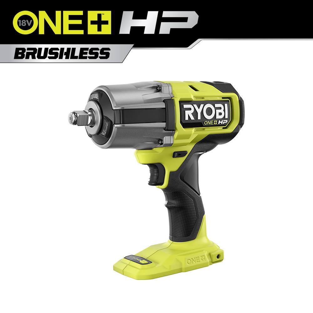 RYOBI ONE+ HP 18V Brushless Cordless 4-Mode 12 in. High Torque Impact Wrench (Tool Only) PBLIW01B